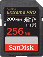 SanDisk 256GB Extreme PRO SDXC UHS-I Memory Card -