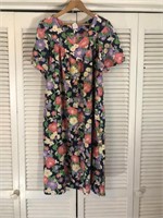 VINTAGE CAROLE FLORAL HOUSE DRESS XXL