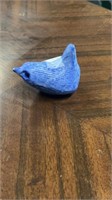 Small Blue McCarty Pottery Bird