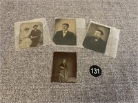4 Tintype Portraits