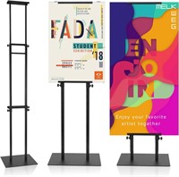 Poster Stand - Adjustable Up to 78  Non-Slip Base