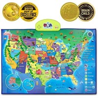 $50  BEST LEARNING i-Poster My USA Interactive Map