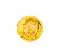 Coin Gold 1955 5 Pesos Mexico 90%-Sup Gem Unc
