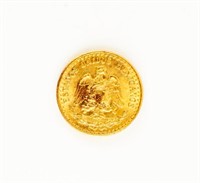 Coin Gold 1945 Dos(2) Pesos Mexico 90%-Gem Unc