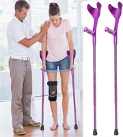 $50  Foldable Crutches  Lightweight (Purple)