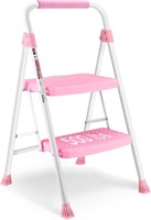 $50  SocTone 2 Step Ladder  500lbs  Steel  Pink