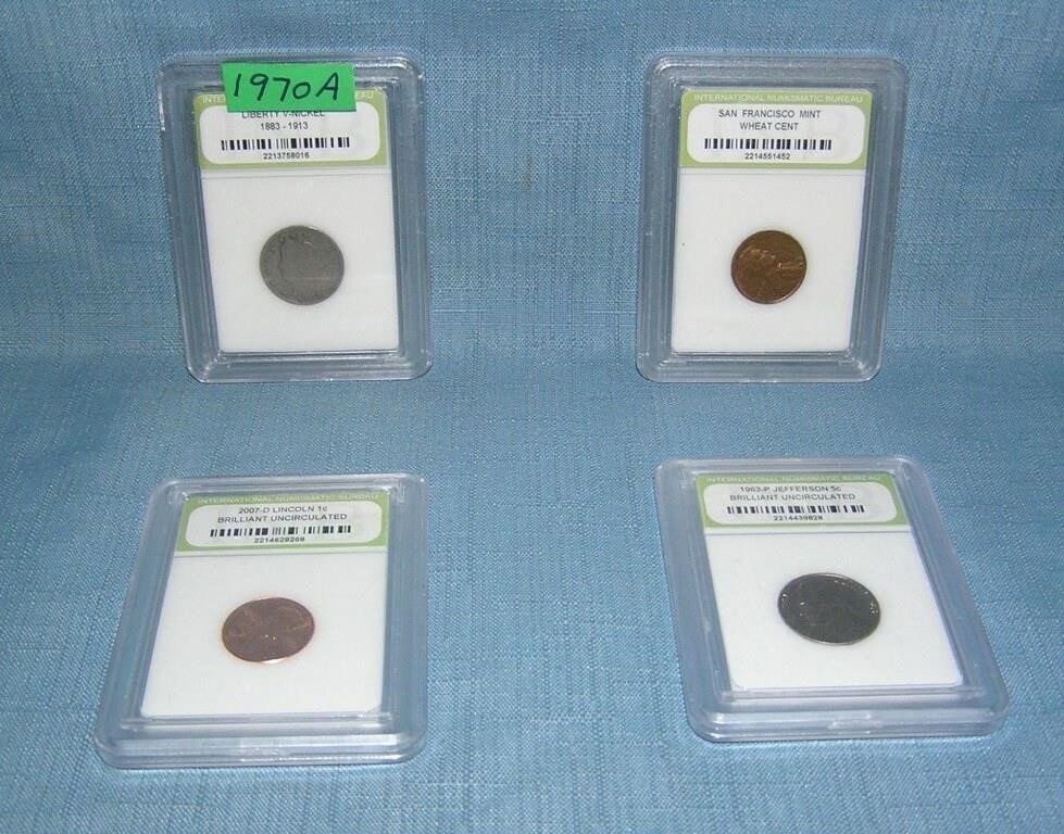 Group of graded US coins