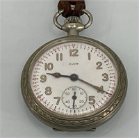 Elgin Montgomery dial pocket watch 1940s working