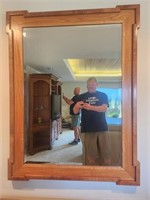 Beveled Koa Framed Mirror 52"x39" Beautiful