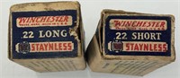 Winchester 22 Kopper Klad partial boxes 1929