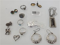 Sterling jewelry lot