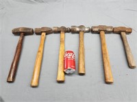 7 hammers Assorted styles,  Ages and conditions.