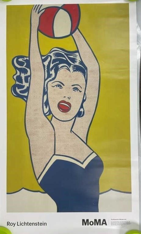 Roy Lichtenstein MoMA poster 20x34