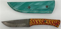Handmade Damascus steel knife 9"L