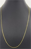 18K gold necklace 22"L