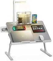 $150  SAIJI Laptop Tray Desk  Gray  23.6x17.7 In