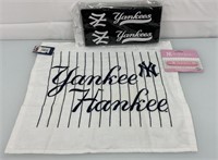 NY Yankees padded seat belt covers & other