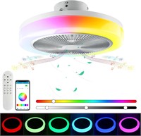 $100  RGB Ceiling Fans with Lights  19.7 RGB