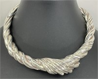 Vintage sterling choker necklace