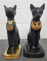 Ancient Egyptian Cat Replica statues 12"