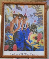 Framed print "Ladies of the Dance" 25x18