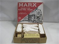 Marx Steam Type Electric Train Set Untested