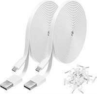 $12  2 Pack 20FT Power Extension for Wyze  Blink