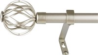 $22  Rocaille Curtain Rod  48-84in  Champagne