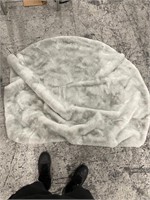$50  Grey fur carpet