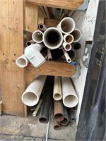 Large assortment of pipe and all thread