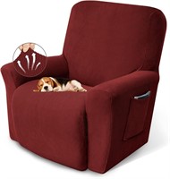 $35  KEKUOU Recliner Chair Cover  Dark Red  Stretc