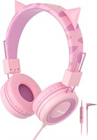 $10  SIMJAR Cat Ear Kids Headphones 85/94dB (Pink)