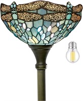 $174  Blue Tiffany Lamp Dragonfly 12X12X66 Inches