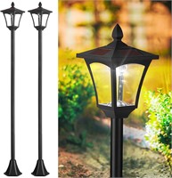 $100  70 Solar Post Lights  2 Pack  4500K LED  IP6