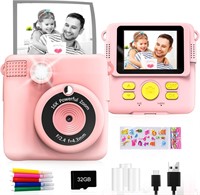 $32  GKTZ Kids Instant Camera - 1080P HD - Pink