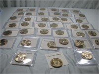 Thirthy Nine Presidential One Dollar Coins