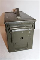 Vintage Metal Ammo Box 7 x 11 x 6