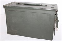 Vintage Metal Ammo Box 7 x 11 x 6