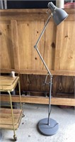 1 of 2 Grey Metal Adjustable Floor Lamps