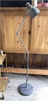 #2 of 2 Lamps Grey Metal Adjustable Floor Lamps