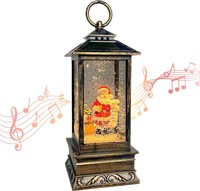 Santa Claus Snow Globe Lantern  USB/Battery