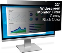 $111  3M Privacy Filter for 22 Widescreen Monitor