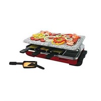 $131  8-Person Raclette Grill  Granite Top