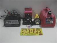 Battery Charger, Lights, Gas Can & More Untestged