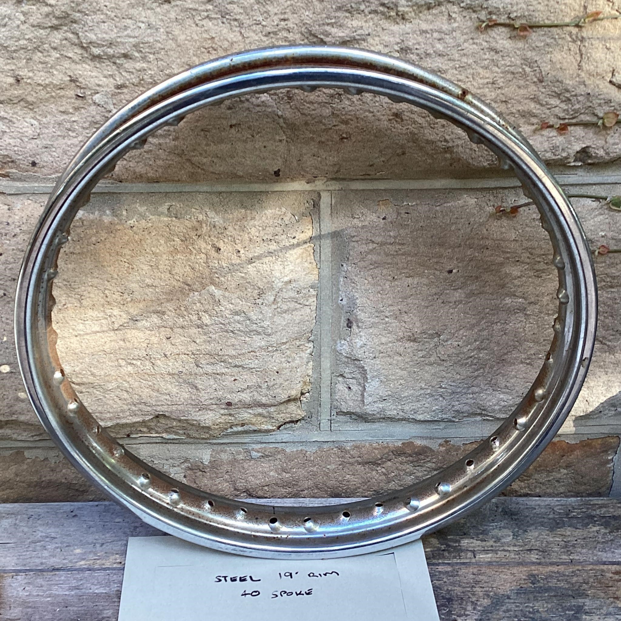 Steel 19 Inch 40 Spoke Rim