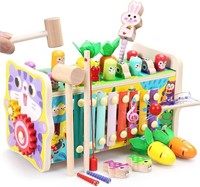 8 in 1 Montessori Toys for 1+ Year Old Toddlers, W