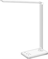 White crown LED Desk Lamp Dimmable Table Lamp Read