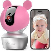 VIMTAG Baby Camera, 3K/6MP HD 360?? Pan/Tilt WiFi