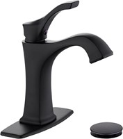 Sanliv Black Bathroom Faucet, Single Handle Bathro