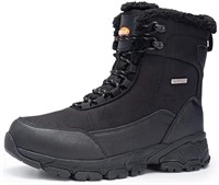 SHULOOK Men's Snow Boots Waterproof Warm Fur Lined